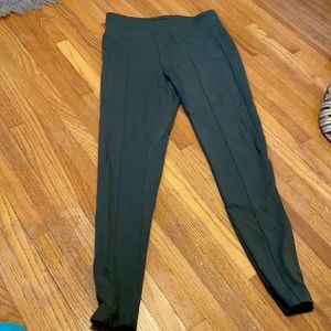 Green dressy leggings